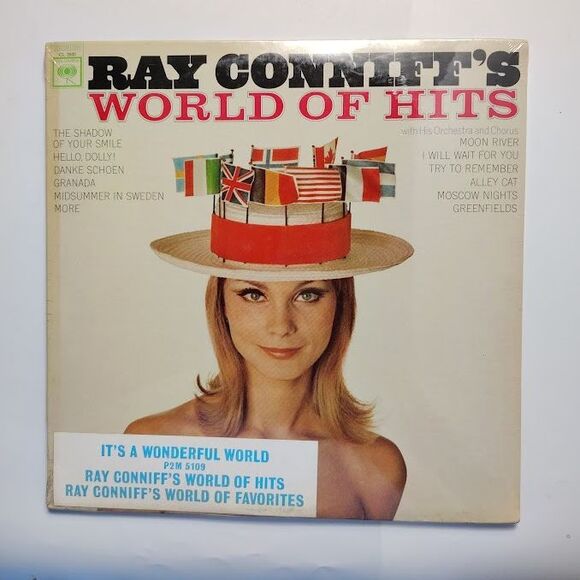 Ray Conniff World of HIts and World of Favorites Double Album Unopened - Picture 1 of 2